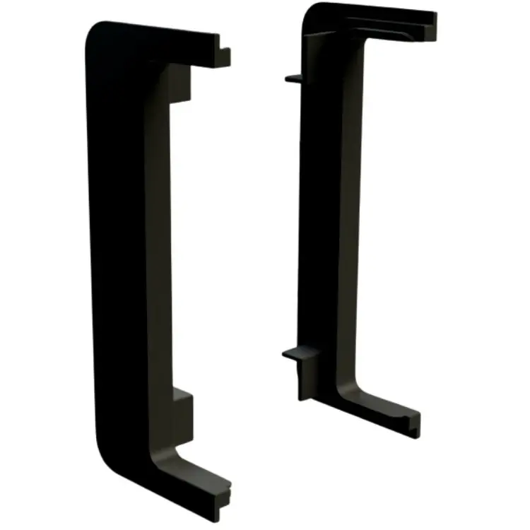 Set tappi terminali 81/G39.AT2 Volpato per profilo gola G39, montaggio esterno, materiale plastica, finitura Nero Speciale Aanbieding