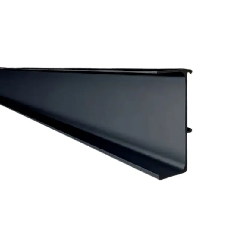 Rechtstreeks Van De Fabrikant Profilo Gola 80/G38 Volpato per mobile cucina, dimensione 48,2x17 mm, lunghezza asta 4200 mm, materiale Alluminio Anodizzato Nero Spazzolato