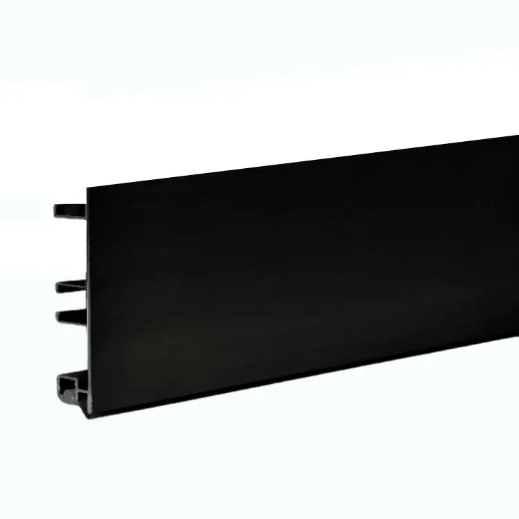 Bestel Nu Zoccolo 20/1R Volpato per mobile cucina, altezza 60 mm, lunghezza asta 4000 mm, materiale Alluminio Anodizzato Nero Spazzolato
