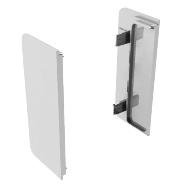 Set tappi terminali 81/G39.AT5 Volpato per profilo gola G39, montaggio esterno per lavastoviglie, materiale plastica, finitura Bianco Betaalbaar
