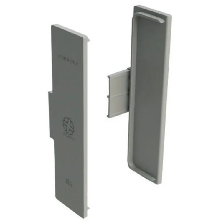 Gratis Retour Set tappi terminali 81/G39.AT3 Volpato per profilo gola G39, montaggio interno, materiale plastica, finitura Grigio