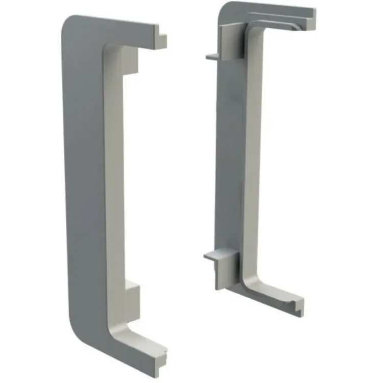 Shop Nu Set tappi terminali 81/G39.AT2 Volpato per profilo gola G39, montaggio esterno, materiale plastica, finitura Grigio