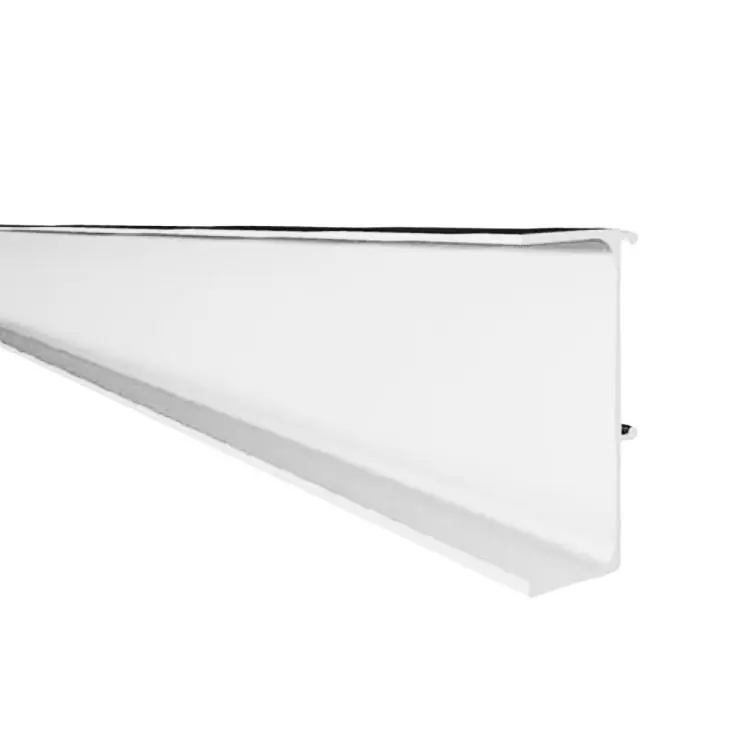 Express Levering Profilo Gola 80/G38 Volpato per mobile cucina, dimensione 48,2x17 mm, lunghezza asta 4200 mm, materiale Alluminio, Verniciato Bianco Opaco