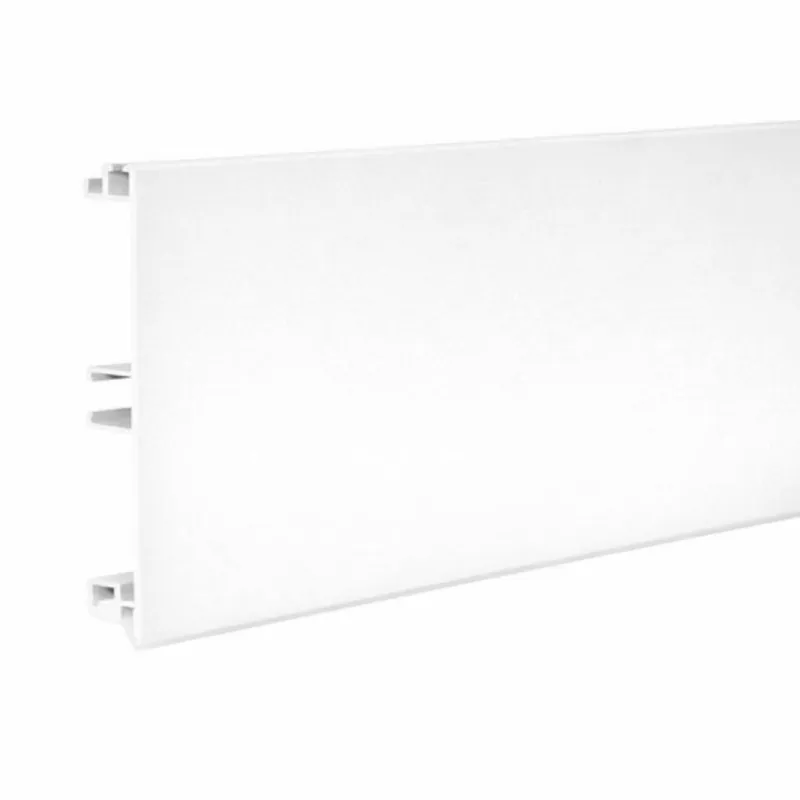 Zoccolo 20/15 Volpato per mobile cucina, altezza 150 mm, lunghezza asta 4000 mm, materiale Alluminio, verniciato Bianco Opaco Lage Prijs