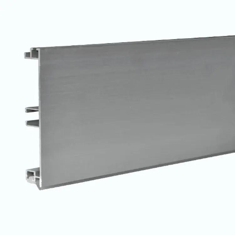 Nieuw Zoccolo 20/15 Volpato per mobile cucina, altezza 150 mm, lunghezza asta 4000 mm, materiale Alluminio Anodizzato Spazzolato