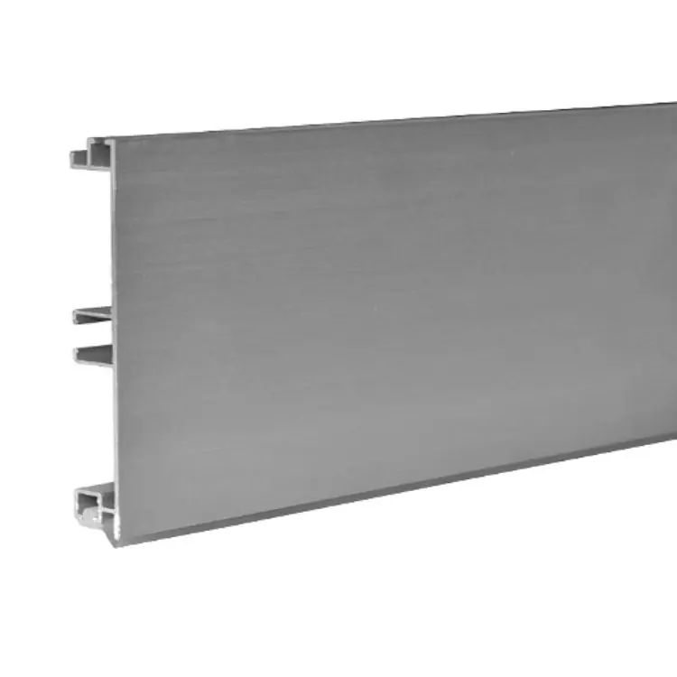 Dagaanbieding Zoccolo 20/10 Volpato per mobile cucina, altezza 100 mm, lunghezza asta 4000 mm, materiale Alluminio Anodizzato Spazzolato