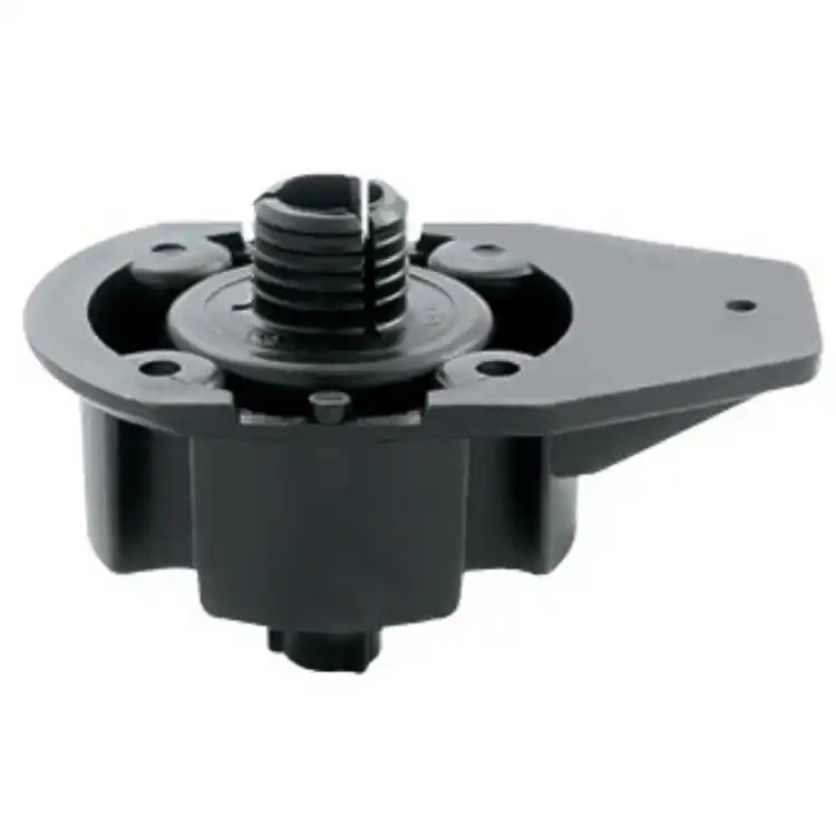Basetta 10/05 Volpato, per piedino da mobile, fissaggio ad espansione diametro 16 mm, finitura Nero Must-Have