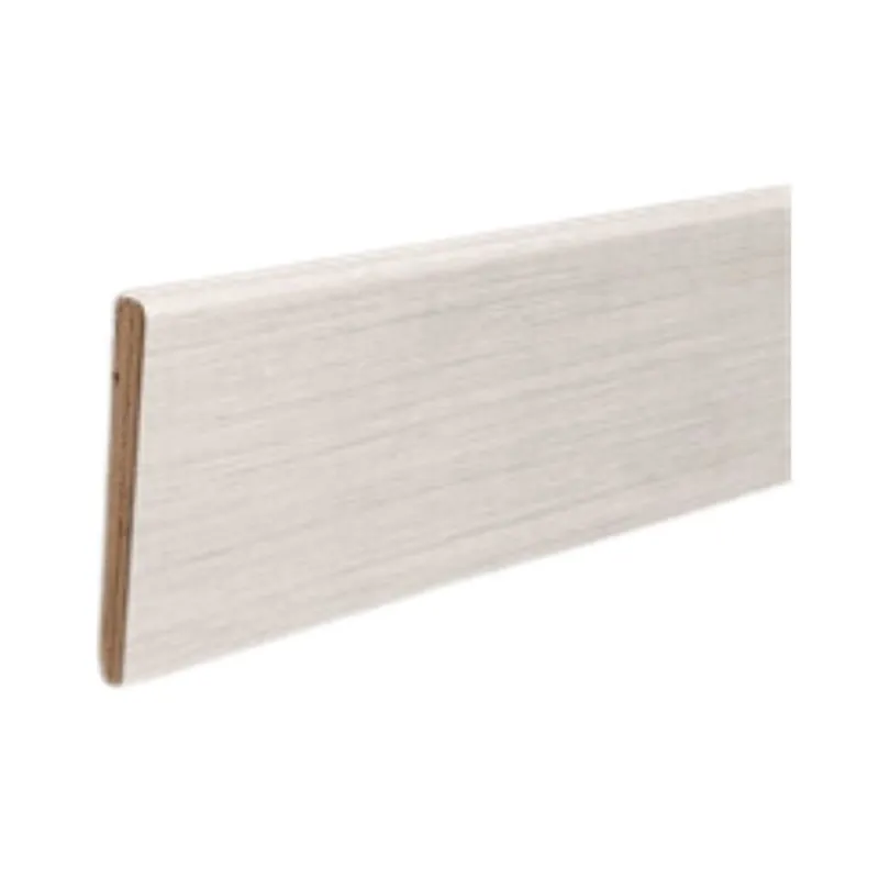 Koop Vandaag Battiscopa Idoor per rifinitura, dimensione 75x10 mm, lunghezza 2400 mm, confezione da 10 aste, Listellare finitura Riso Palissandro