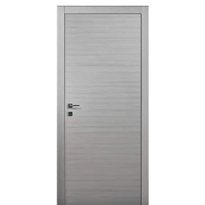 Laatste Versie Rivestimento per porta blindata Quadra IDoor, dimensione 1000x2150 mm, finitura Acero Grey