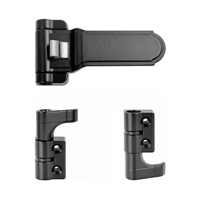 Spagnoletta a scatto XS AGB H0003.00.93 Abaco, confezione base per 1 anta, spessore 0 mm, finitura Black Powerage Meest Verkocht