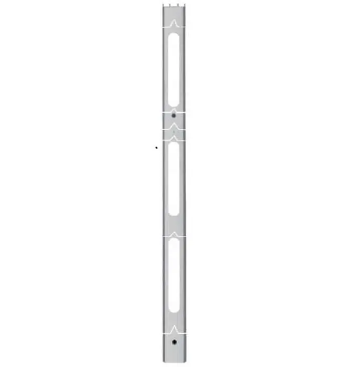 Profilo di chiusura laterale Alzante XC AGB, per serratura a 3 ganci, GR 4, colore alluminio argento Meest Verkocht
