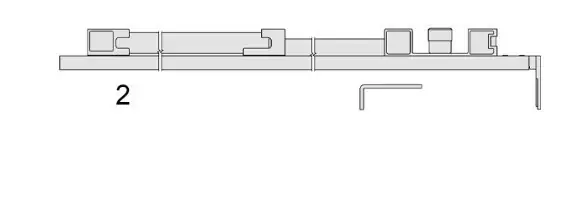 Voordeelprijs Kit ammortizzatore in apertura Imago AGB per serramento, portata 201-440 Kg, finitura Grigio
