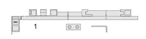 Nu Kopen Kit ammortizzatore in chiusura Imago AGB per serramento, portata 201-440 Kg, finitura Grigio