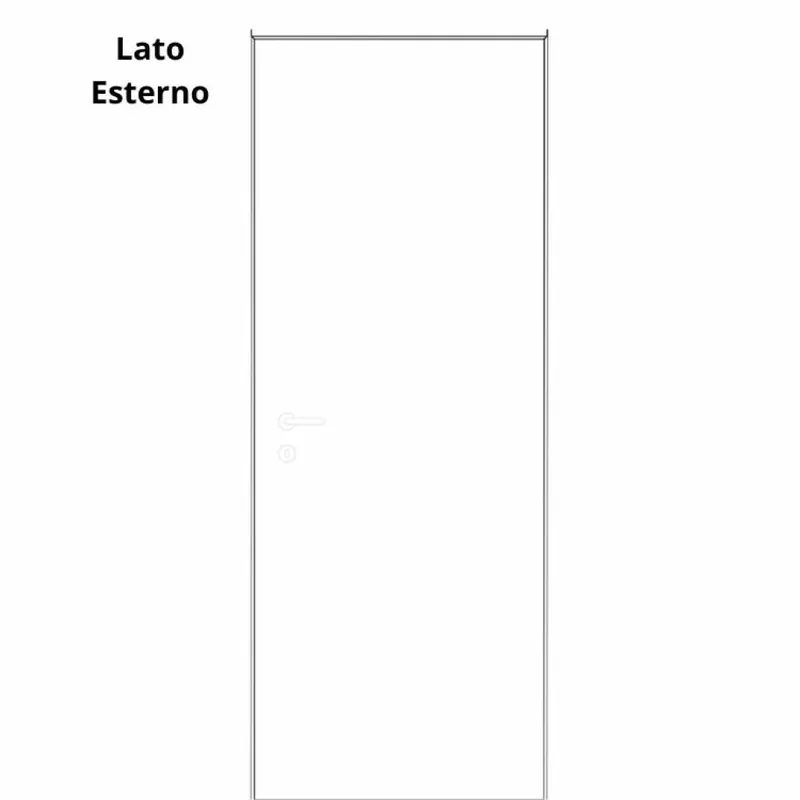 Actieprijs Pannello Sofi Door-Xe per porta battente mano sinistra, dimensione 800x2100 mm, Laminatino TSS finitura Bianco Opaco