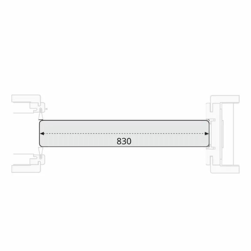 Snelle Levering Pannello modello Sofi Door-Xe per porta scorrevole, dimensione 800x2100 mm, Laminatino TSS finitura Bianco Opaco