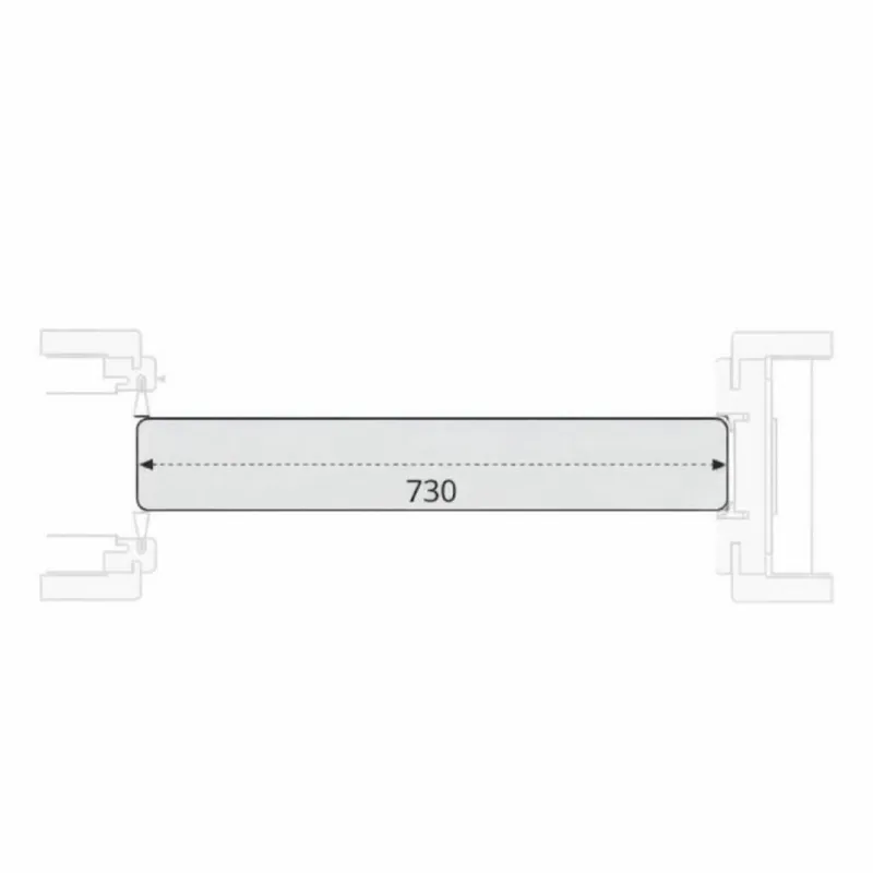 Pannello modello Sofi Door-Xe per porta scorrevole, dimensione 700x2100 mm, Laminatino TSS finitura Bianco Opaco Koopje