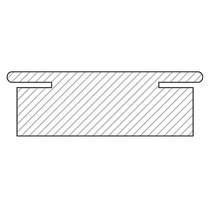 Veilige Betaling Confezione liste di passaggio R3 Quadra IDoor, dimensione 40x100x1000/2170 mm, finitura Acero Grey