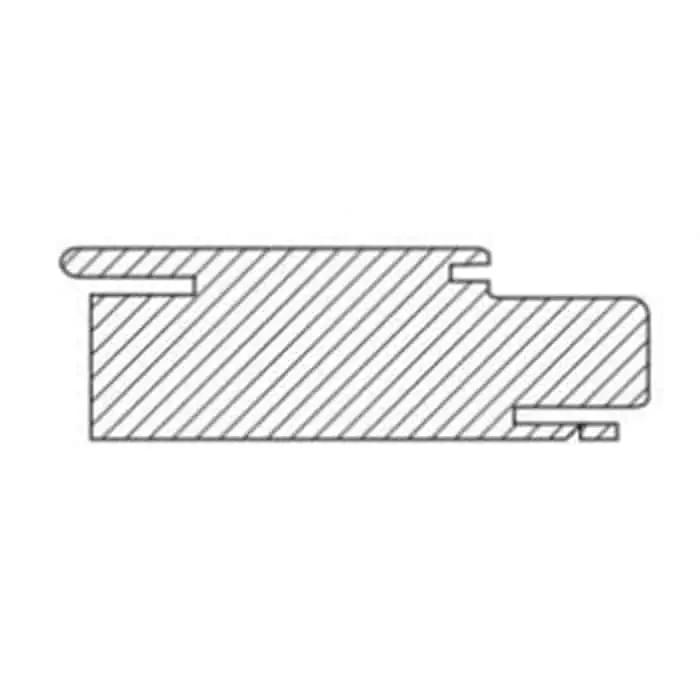 Gratis Retour Traverso per stipiti Sandwich Quadra Door, dimensione 900x100 mm, finitura Acero Grey