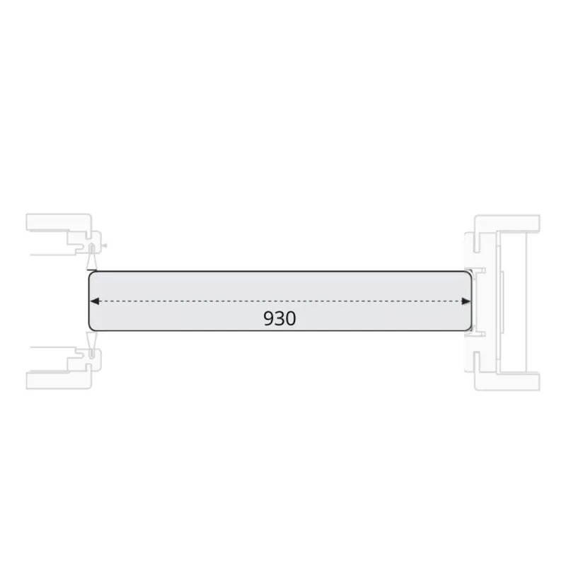 Pannello Modello Quadra Idoor per porta scorrevole, dimensione 900x2100 mm, Laminatino TSS finitura Noce Nazionale Direct Verzonden