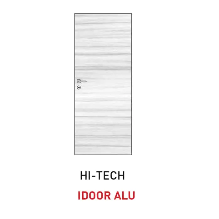 Must-Have Anta a battente senza telaio Viemme Porte serie Idoor ALU modello HI-TECH, finitura a scelta