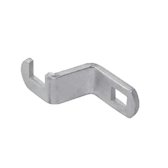 Levetta a gancio zancata 094 Viro per serratura universale, lunghezza 40 mm, spessore 2,5 mm, finitura Zincato Actieprijs