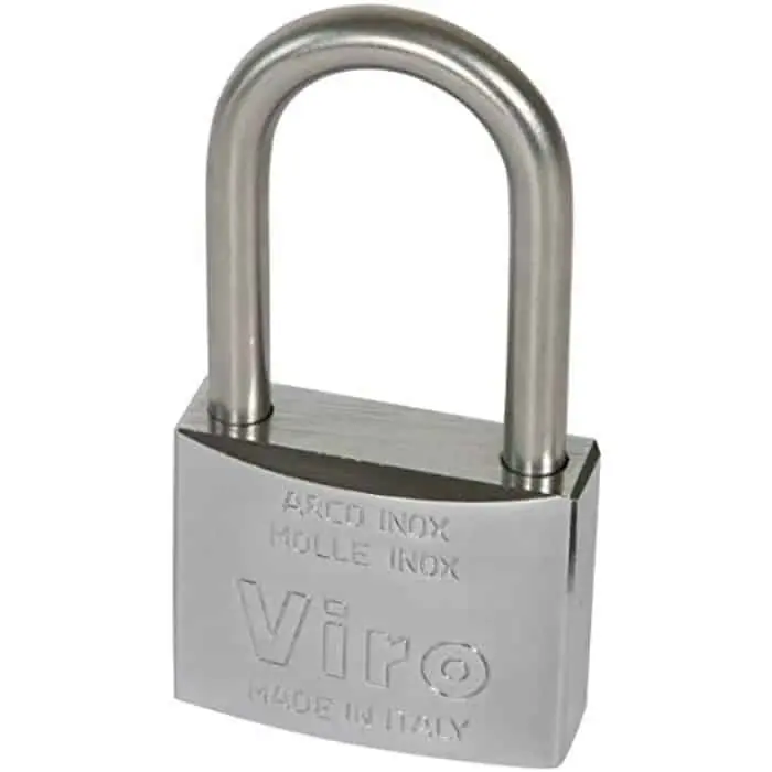 Lucchetto anticorrosione Mare 377 Viro, arco lungo, dimensioni 50x40x17 mm, diametro arco 8 mm Koopje