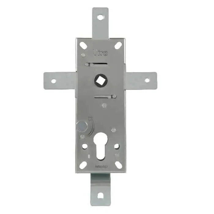 Lage Kosten Serratura corazzabile 1.8234.4 Viro multipunto per porte basculanti garage, interasse 70mm, 4 punti chiusura, materiale Acciaio Zincato.