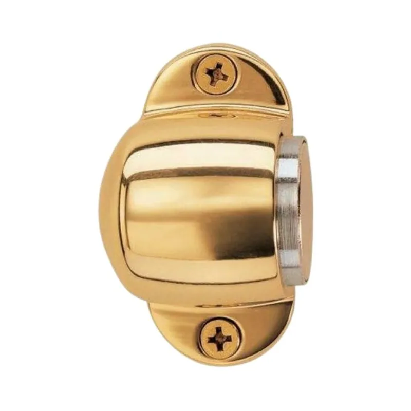 Fermaporta magnetico L193 Valli Valli per interni, dimensione 54x31x34 mm, gommino diametro 22 mm, Ottone finitura Oro Lucido Seizoensaanbieding
