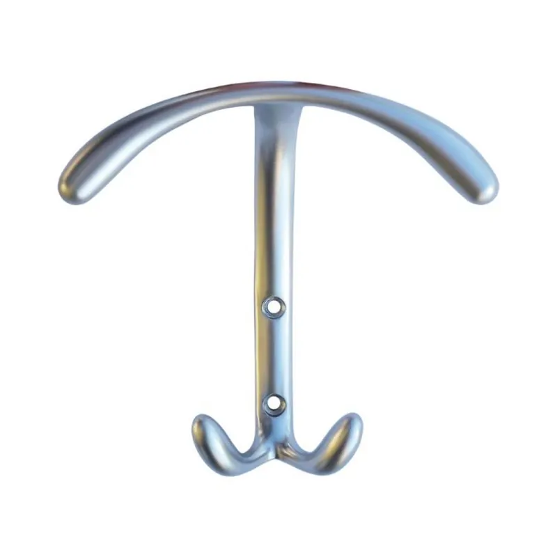 Portabito E 182 Valli e Valli per appenderia, dimensione 125x127x57 mm, Ottone finitura Cromo Satinato Favoriet