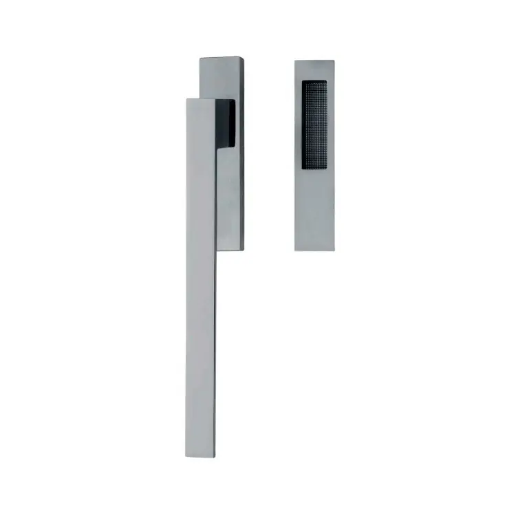 Maniglione K 169 Bess Valli e Valli per alzante scorrevole, con nicchia esterna, dimensione 313x34x63 mm, Ottone finitura Cromo Satinato e Cromo Snelle Levering