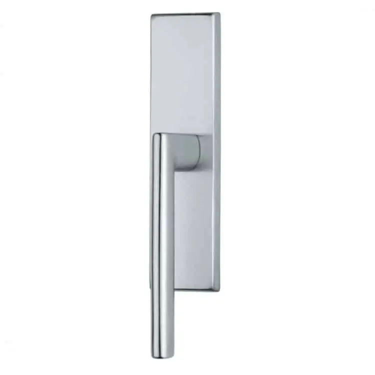 Maniglia cremonese F per finestra Valli e Valli H 1046 serie Nais, finitura Cromo Satinato Premium