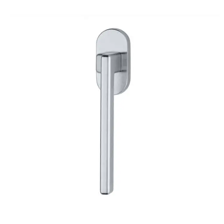 Maniglia DK per finestra Valli e Valli H 1044 serie Oberon, finitura Cromo Satinato Beperkte Voorraad