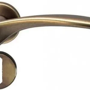 Shop Nu Maniglia per porta interna in ottone Valli & Valli H 198 serie Mizar rosetta bocchetta foro normale Anticato