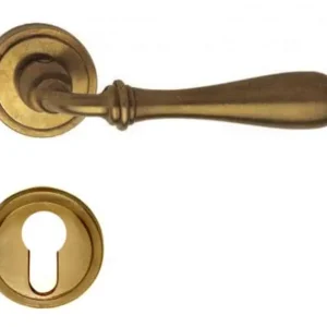 Korting Valli & Valli serie H 1004 Antares Maniglia per porta interna rosetta bocchetta foro yale Ottone Naturale