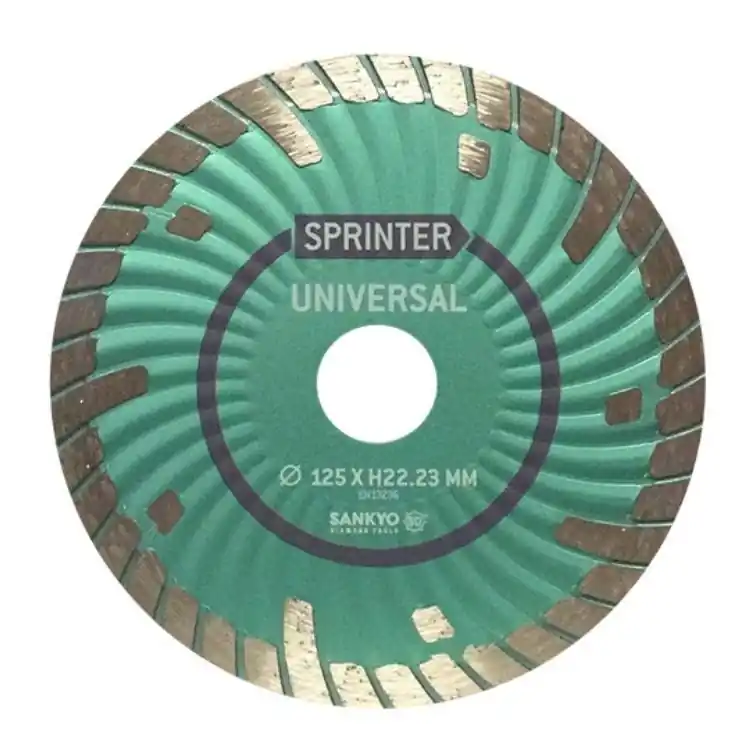 Disco diamantato Sprinter Sankyo per cemento e granito, diametro 125 mm, taglio massimo 2,3 mm Merkproduct