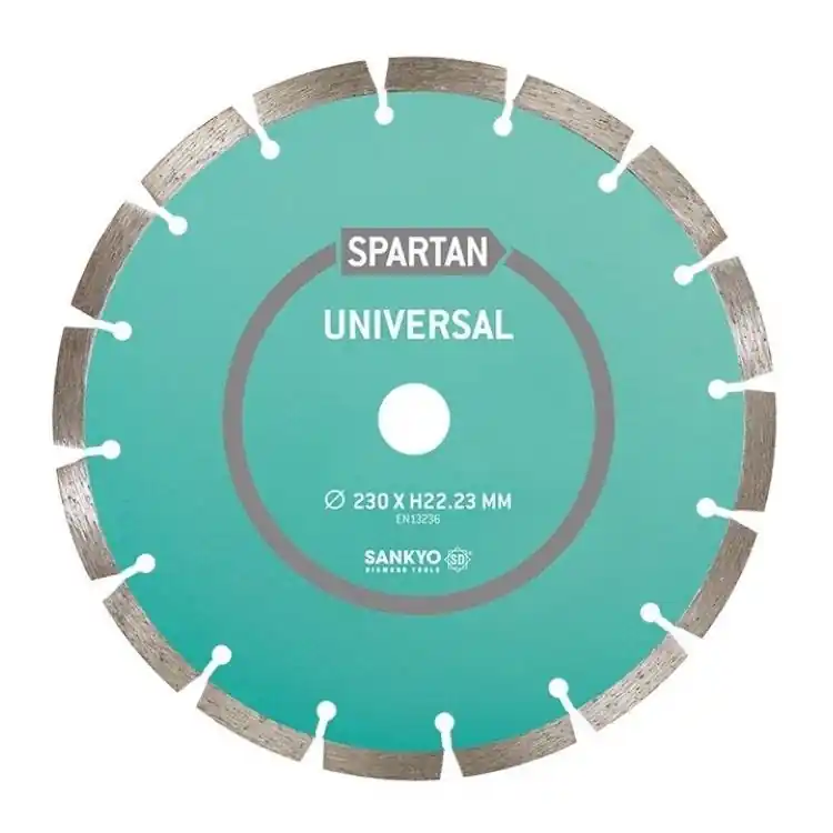 Disco diamantato Spartan Sankyo per cemento e granito, diametro 230 mm, taglio massimo 2,4 mm Meest Verkocht