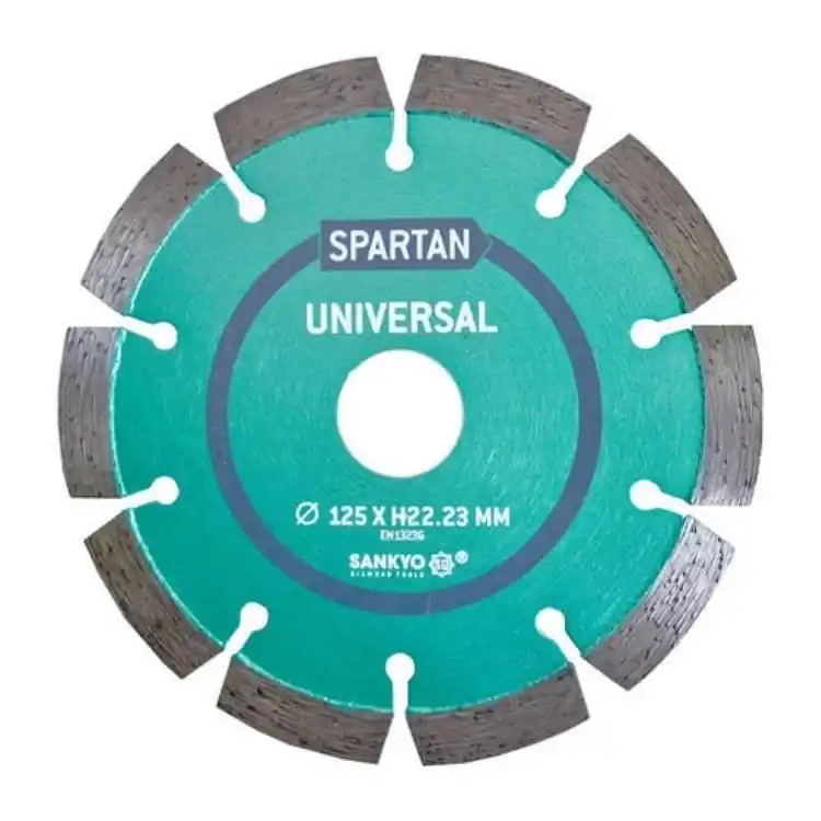 Disco diamantato Spartan Sankyo per cemento e granito, diametro 125 mm, taglio massimo 2,1 mm Meest Verkocht