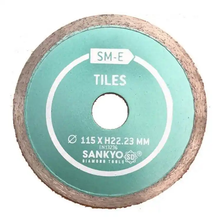 Favoriet Disco diamantato SM-E Sankyo per ceramica e gres, diametro 115 mm, taglio massimo 1,4 mm