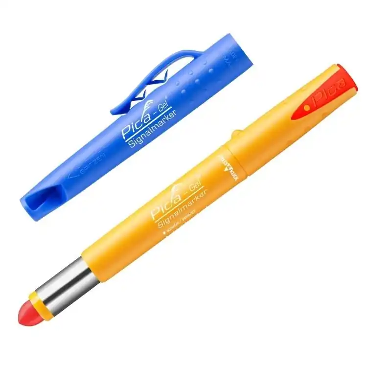 Direct Beschikbaar Marcatore permanente Pica Gel 8082, ad alto contrasto, punta tonda, tratto 2-8 mm, colore Rosso
