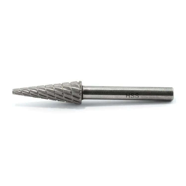 Actieprijs Fresa rotativa conica 81-18 Bassoli per metallo, dimensioni 10x30 mm, materiale HSS