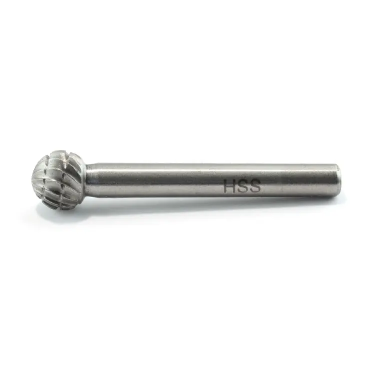 Betrouwbaar Fresa rotativa sferica 81-13 Bassoli per metallo, dimensioni 10x10 mm, materiale HSS