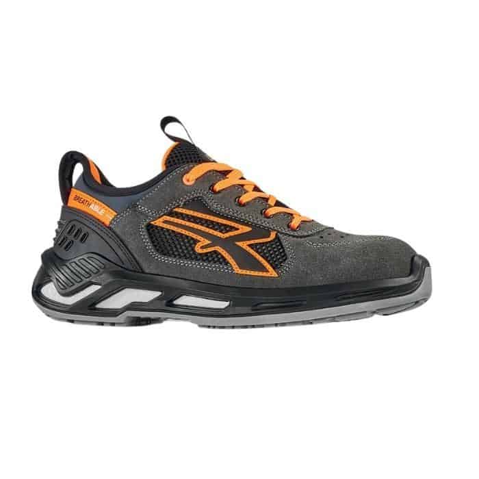 Beperkt Aanbod Scarpa antinfortunistica U Power Ryder, linea Red 360, classe di protezione S1P, tomaia in nylon e pelle scamosciata, numero 44