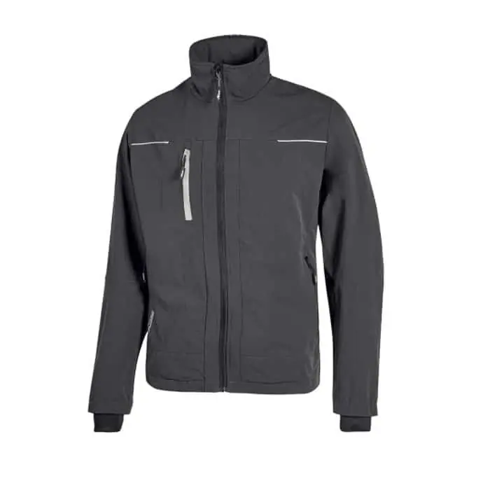 Giacca U Power Pluton da lavoro, linea Performance, tessuto U 4 Stretch idrorepellente, taglia 3XL, colore Asphalt Grigio Koop Vandaag