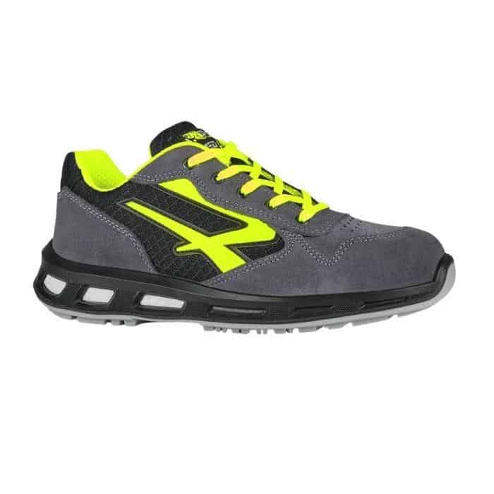 Op = Op Scarpa antinfortunistica U Power Yellow, linea Red Lion, classe di protezione S1, tomaia in nylon e pelle scamosciata, numero 40