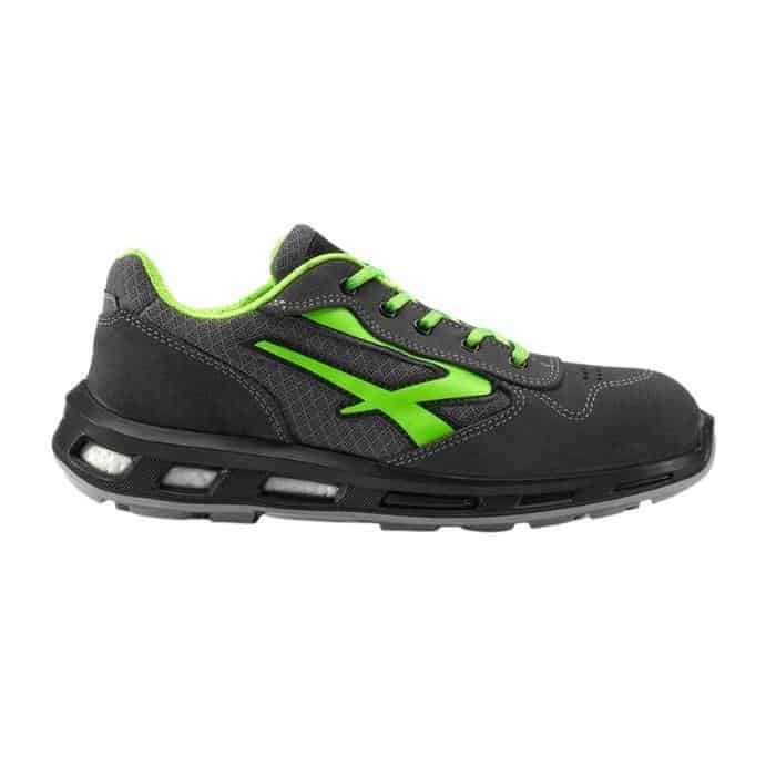 Op = Op Scarpa antinfortunistica U Power Point, linea Red Lion, classe di protezione S1, tomaia in nylon e pelle scamosciata, numero 40
