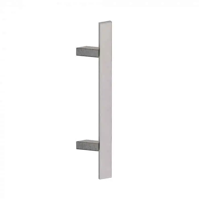 Maniglione Miami S 620 Reguitti per porta, supporti inclinati, dimensioni 40x10x800 mm, interasse 600 mm, Acciaio Inox Satinato 304 Nu Kopen