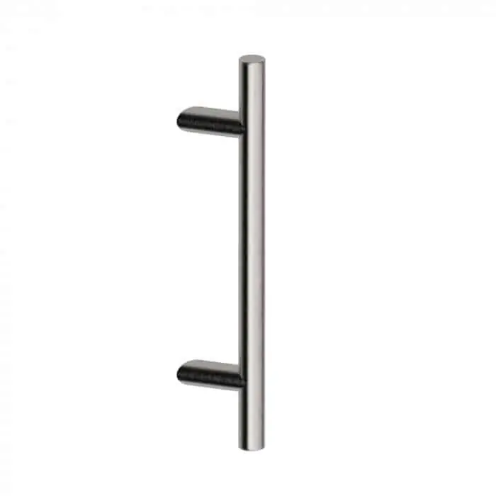 Laatste Kans Maniglione Frankfurt 30 S Reguitti per porta, supporti inclinati, dimensioni 30x660 mm, interasse 500 mm, Acciaio Inox Satinato 304
