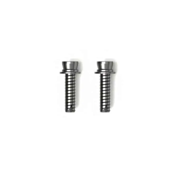 Kit fissaggio CD K01 Reguitti per maniglione singolo non passante per porta in LEGNO, dimensioni 33x8,5 mm, finitura Nichelato Gratis Retour