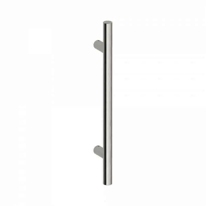 Koop Online Maniglione Frankfurt 30 Reguitti per porta, supporti dritti, dimensioni 30x460 mm, interasse 300 mm, Acciaio Inox Satinato 304