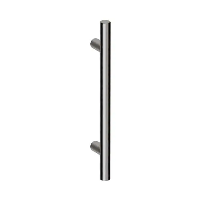 Maniglione Frankfurt 25 Reguitti per porta, supporti dritti, dimensioni 25x660 mm, interasse 500 mm, Acciaio Inox Satinato 316L Koopje
